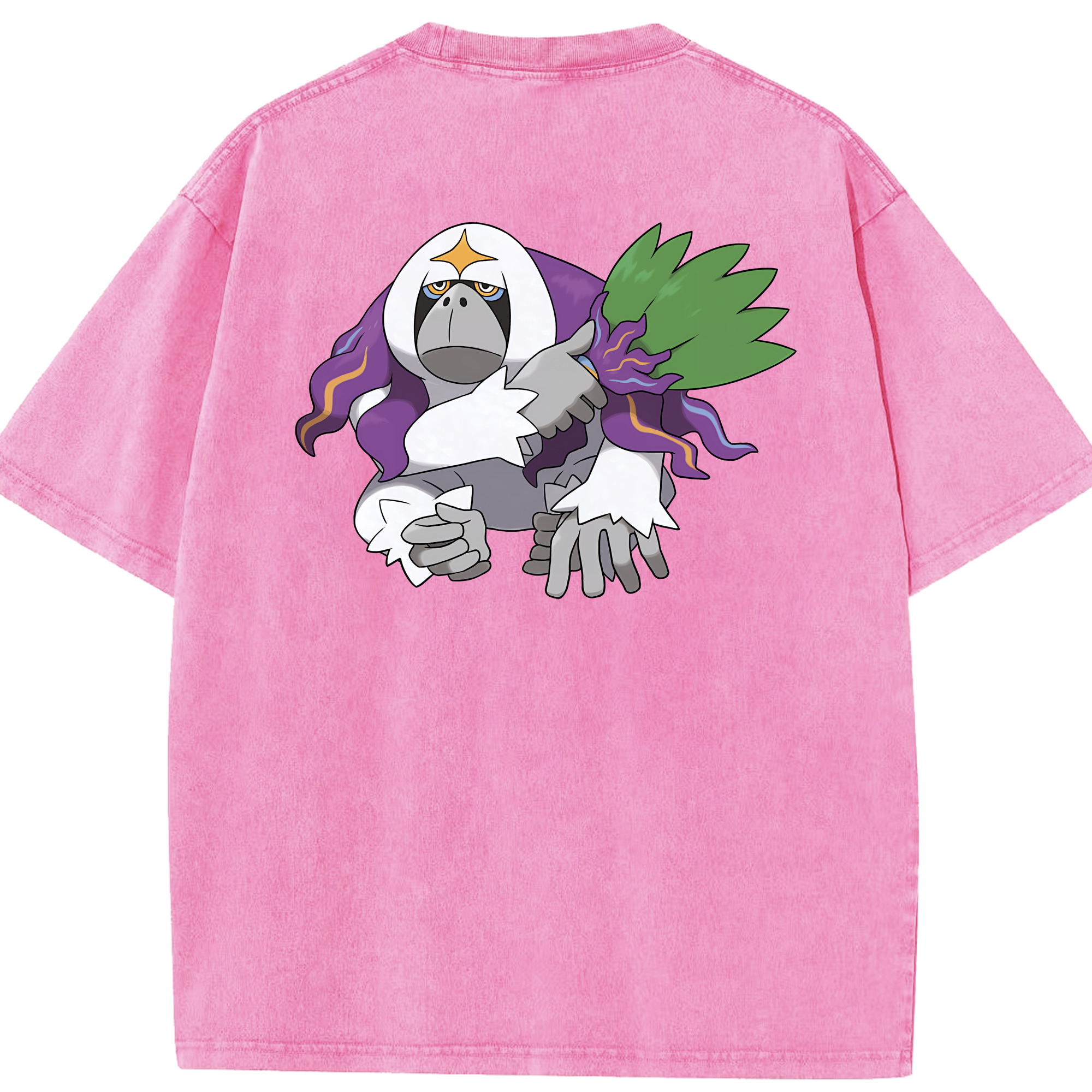 （画像用） ポケットモンスター Pokémon 綿100% ヴィンテージ風 半袖Tシャツ（背面プリント）
